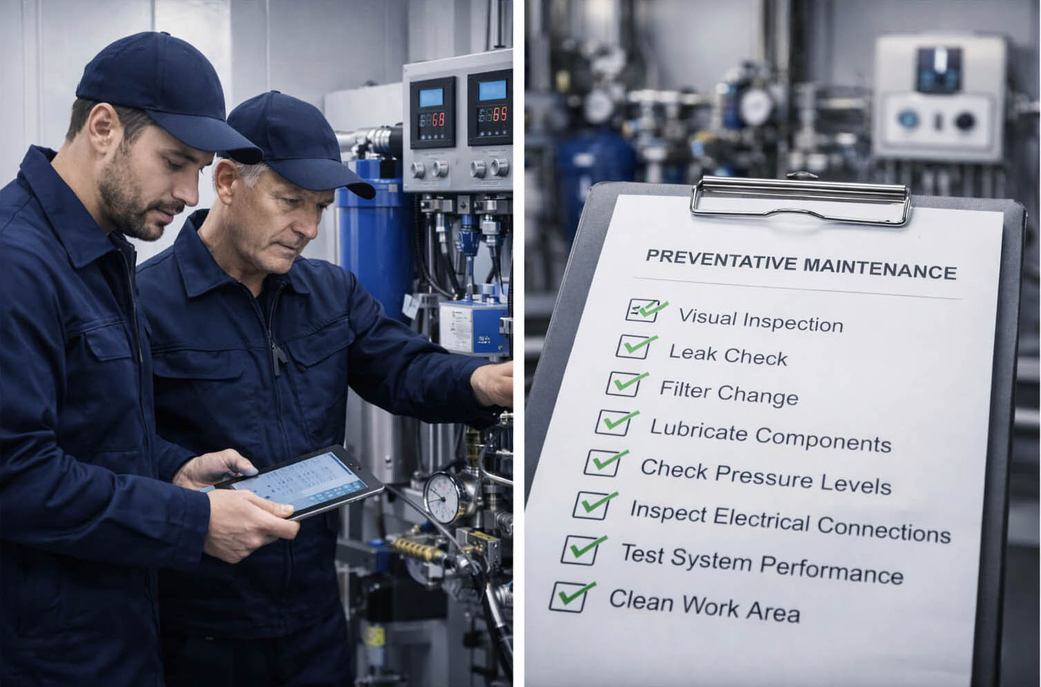 Air treatment reliability and maintenance planning